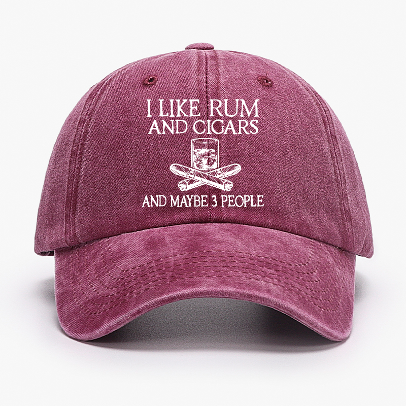 I Like Rum And Cigars And Maybe 3 People Hat
