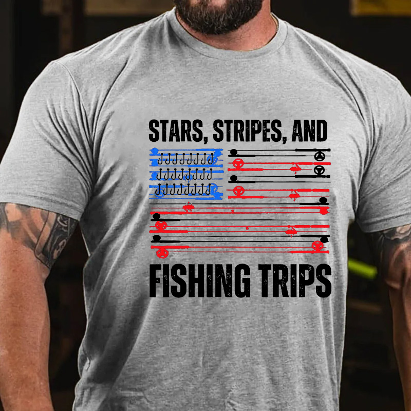 Stars, Stripes, And Fishing Trips T-shirt