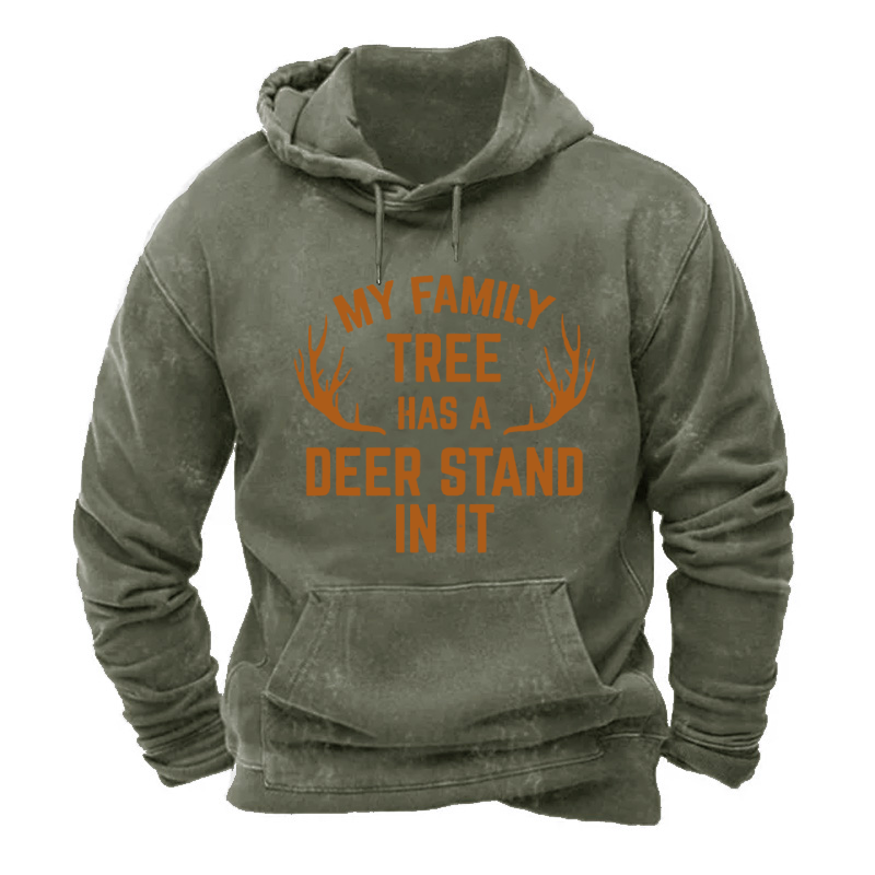 My Family Tree Has A Deer Stand In It Hunting Hoodie