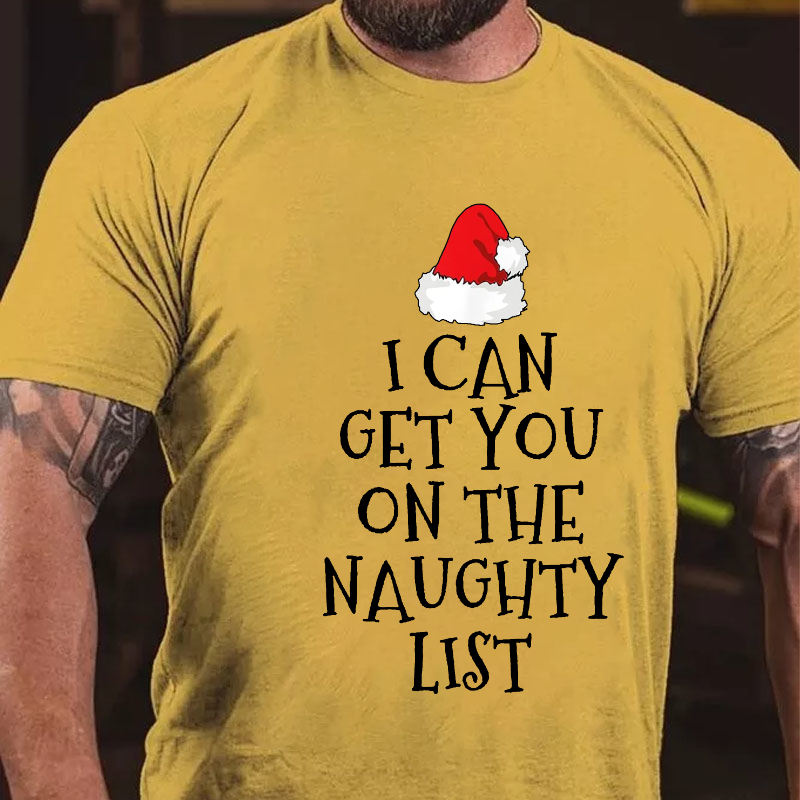 I Can Get You On The Naughty List Funny Christmas T-shirt