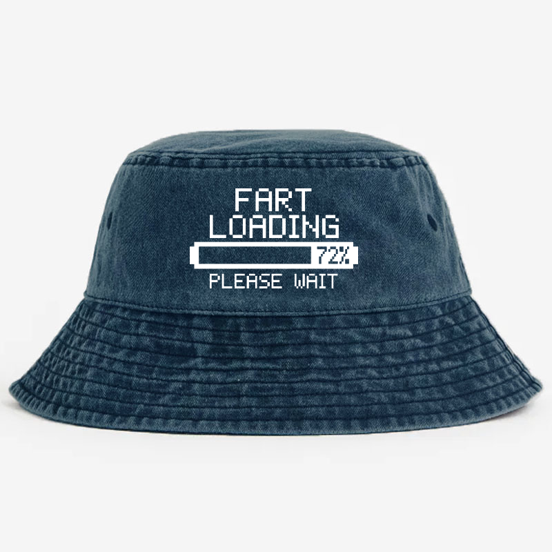 Fart Now Loading Please Wait Funny Bucket Hat