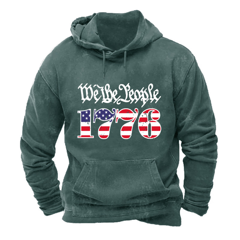 USA Flag 1776 We The People Hoodie
