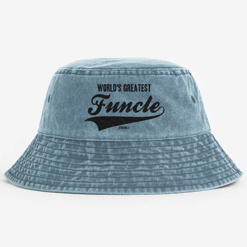 Worlds Greatest Funcle Funny Fun Uncle Gift Bucket Hat