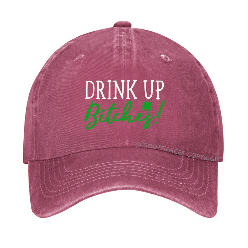 Drink Up Bitches Funny St. Patrick's Day Hat