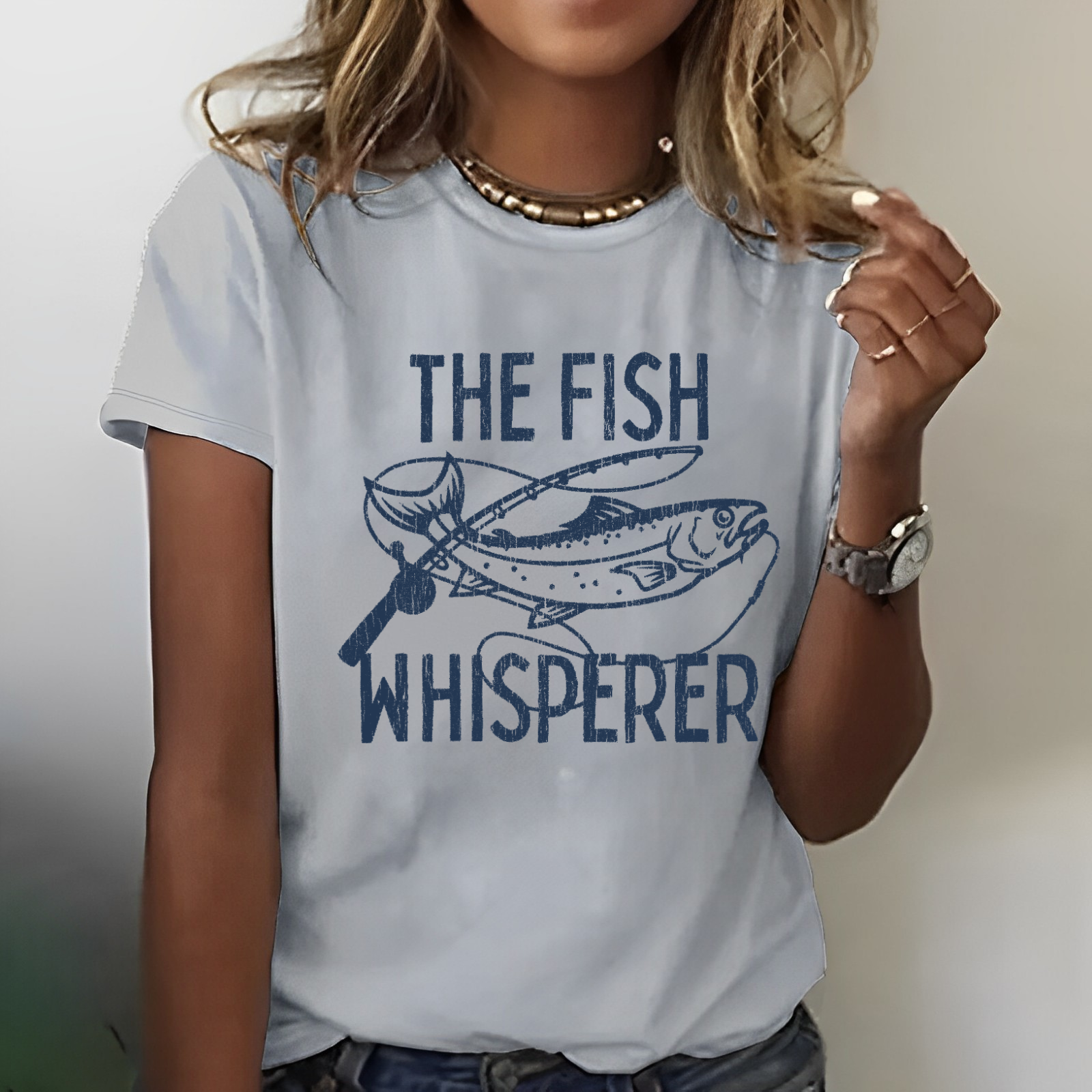 The Fish Whisperer Funny Fishing T-shirt