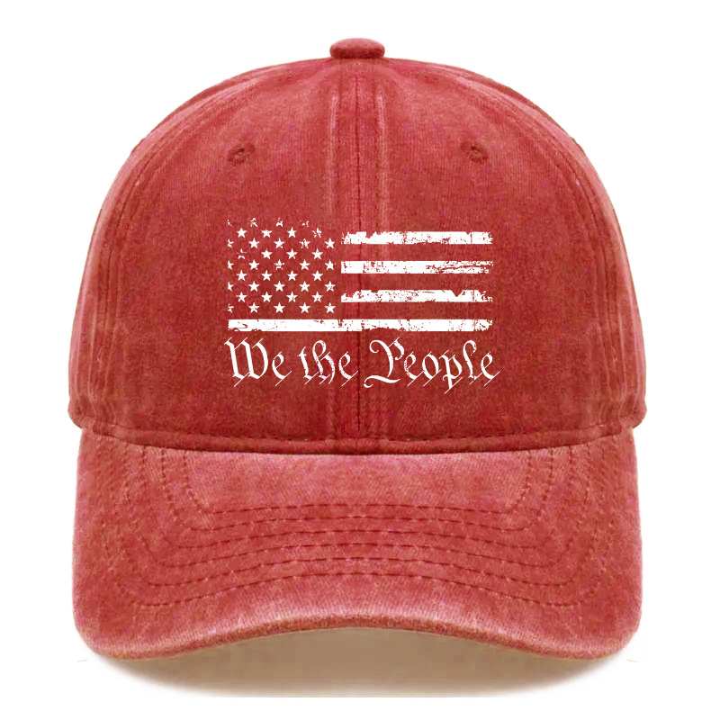 We The People American Flag Hat
