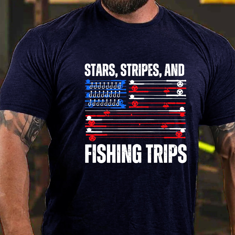 Stars, Stripes, And Fishing Trips T-shirt