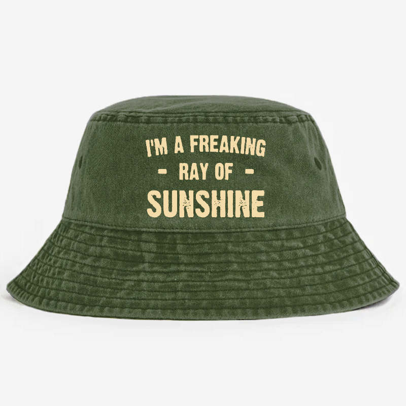 I'm A Freaking Ray Of Sunshine Bucket Hat