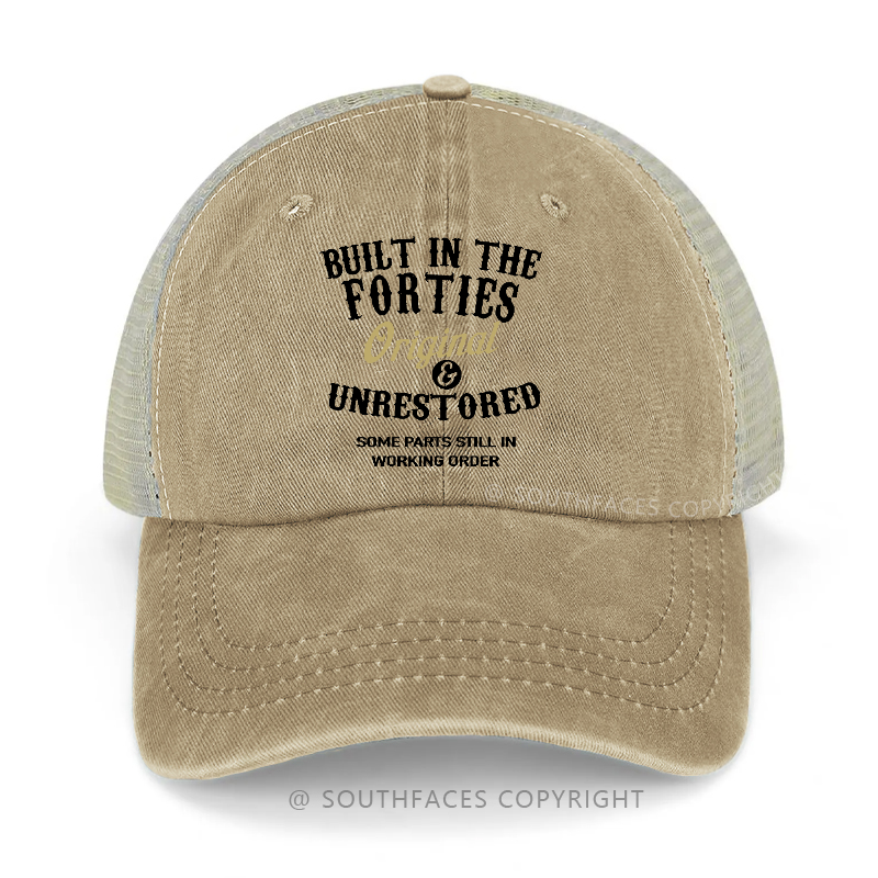 Built In The Forties Original And Unrestored Trucker Cap