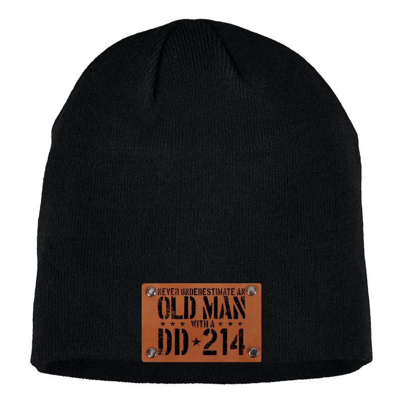 Never Underestimate An Old Man With A DD-214 Beanie