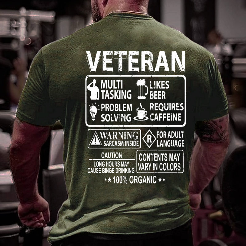 Veteran Component Long Hours May Cause Binge Drinking T-shirt