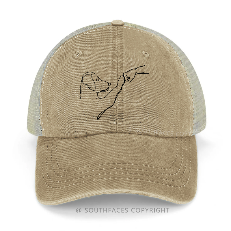 Puppy Fist Bump Trucker Cap