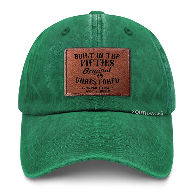 Built In The Fifties Original Origin Unrestored Some Parts Still In Working Order Leather Patch Cap