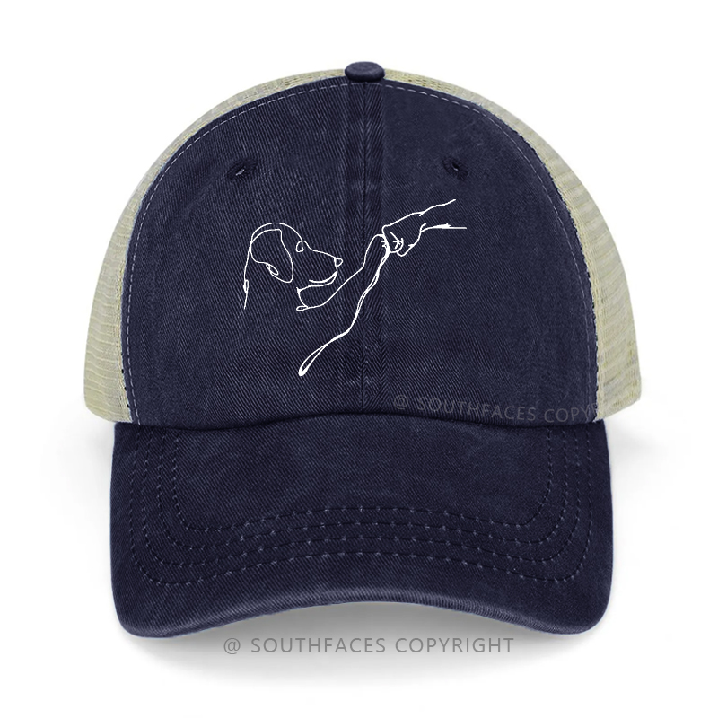 Puppy Fist Bump Trucker Cap