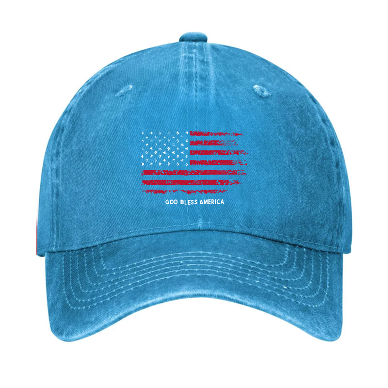 USA Flag God Bless America Hat