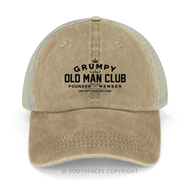 Grumpy Old Man Club Sarcastic Trucker Cap