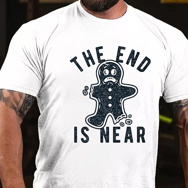 The End is Near Funny Christmas Gingerbread Cookie T-shirt