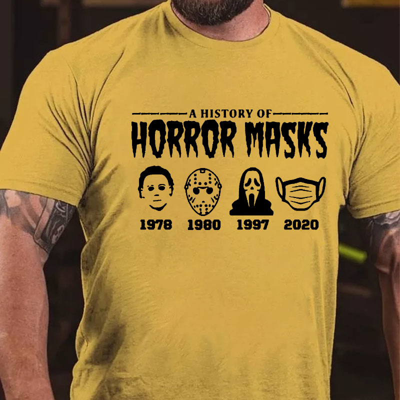 A History Of Horror Masks T-shirt