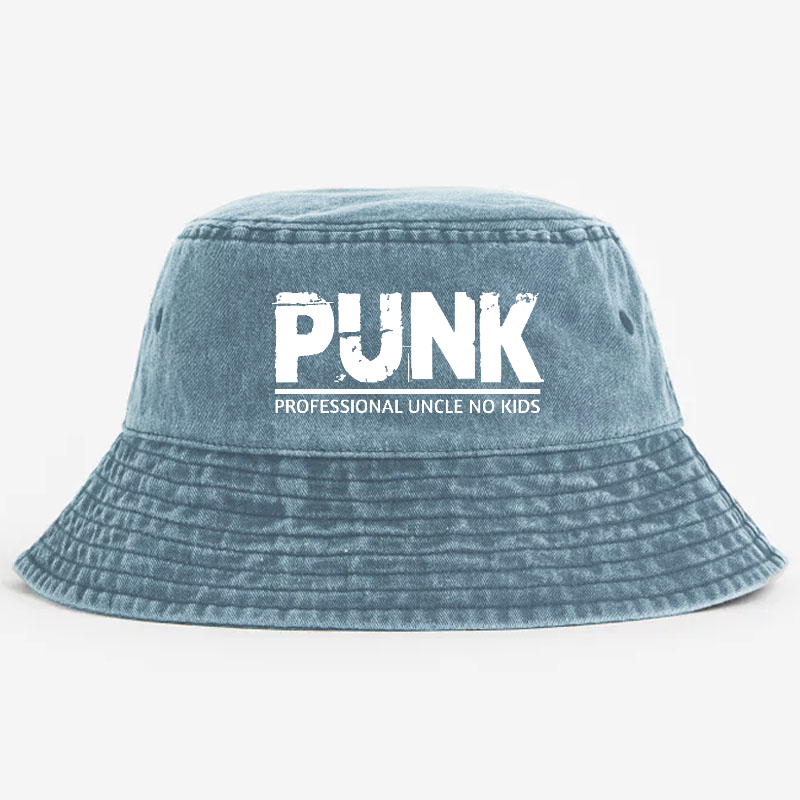 PUNK Professional Uncle No Kids Funny Family Bucket Hat