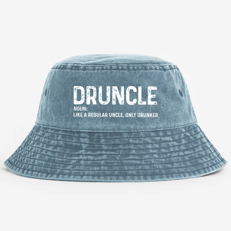 Druncle Funny Uncle Definition Gift Bucket Hat