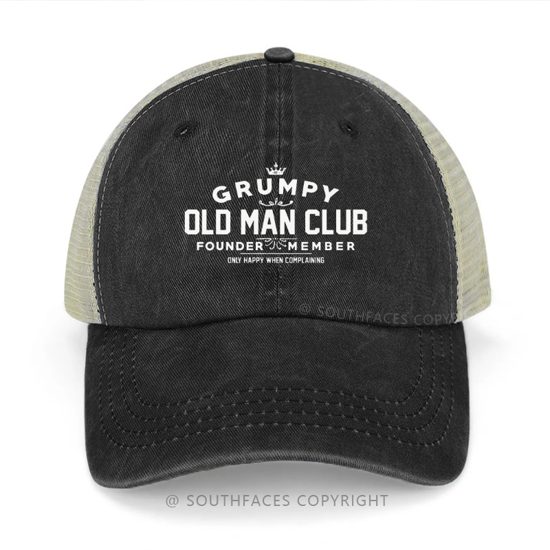 Grumpy Old Man Club Sarcastic Trucker Cap