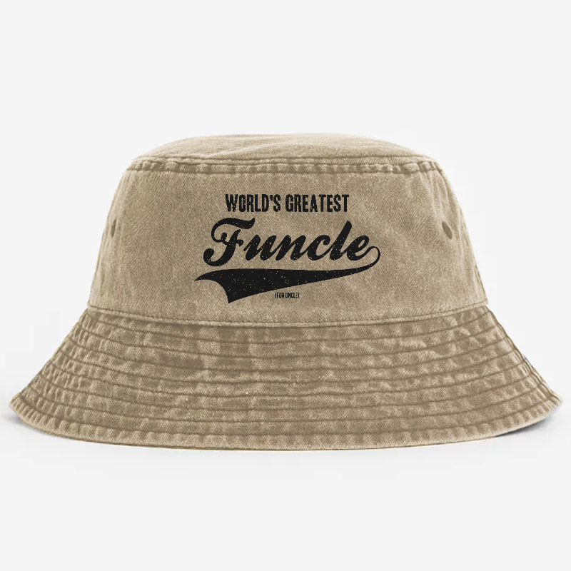 Worlds Greatest Funcle Funny Fun Uncle Gift Bucket Hat