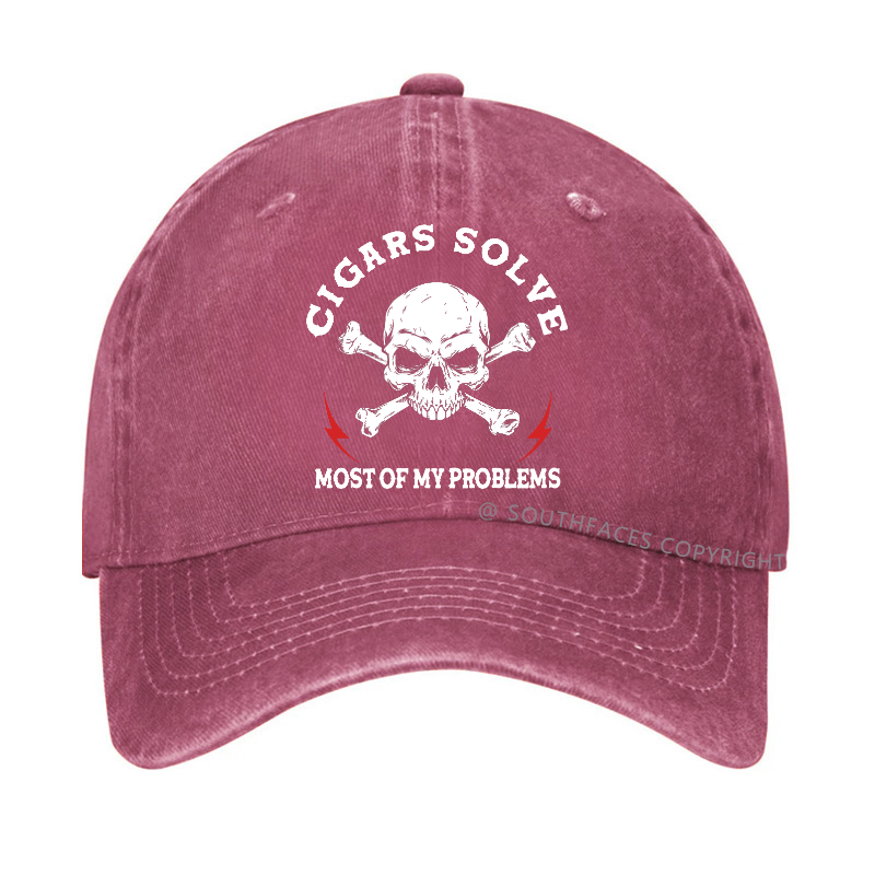 Cigars Solve Most Of My Problems Hat