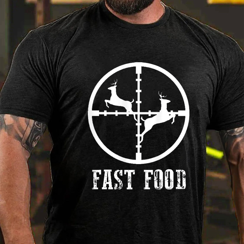 Fast-Food-Hirschjagd-Geschenk-T-Shirt
