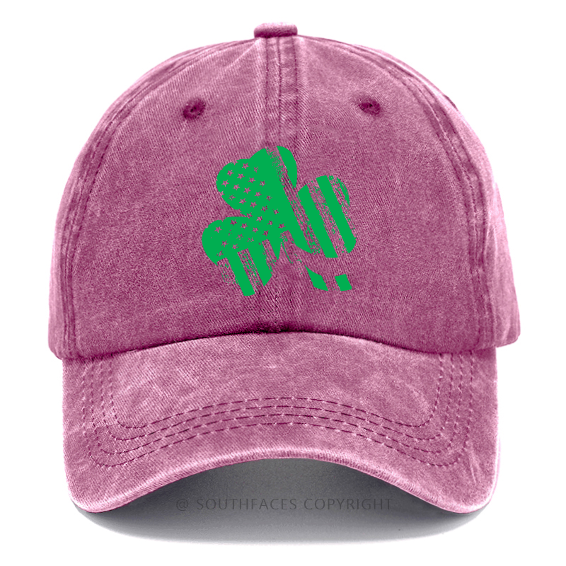 USA Flag Shamrock Print St. Patrick's Day Hats