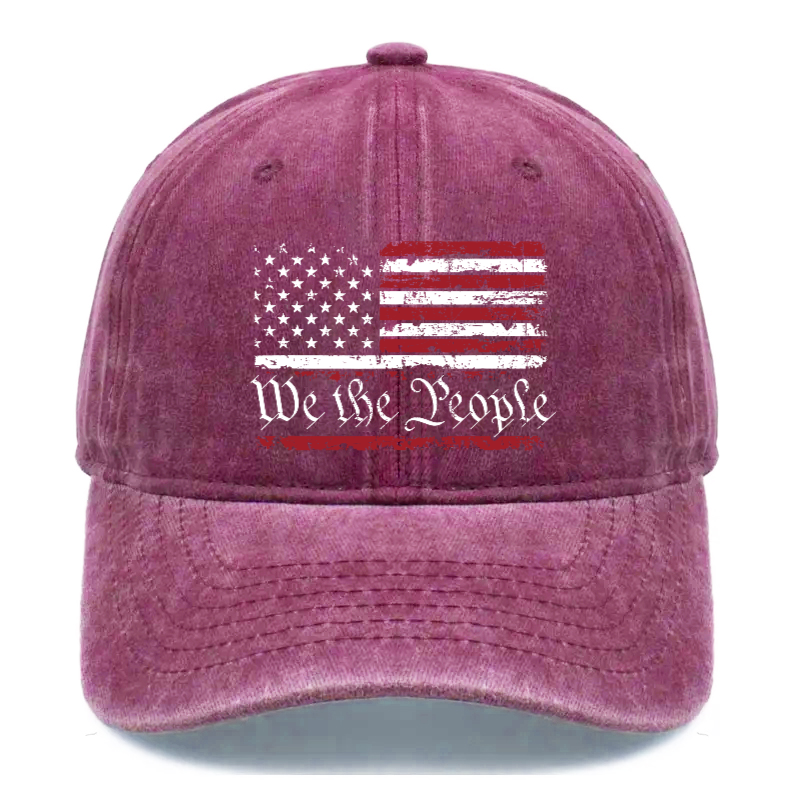 We The People American Flag Hat