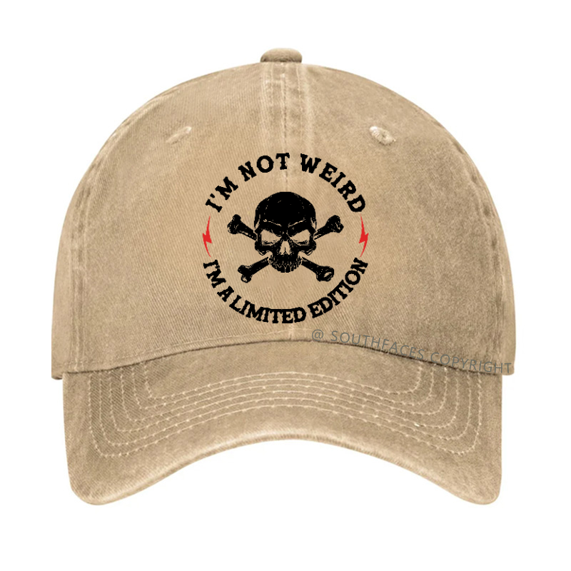Personalized I'm Not Weird I'm A Limited Edition Hat