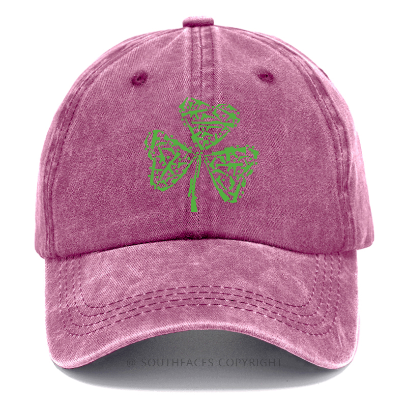 St. Patrick's Day Gun Clover Print Hats