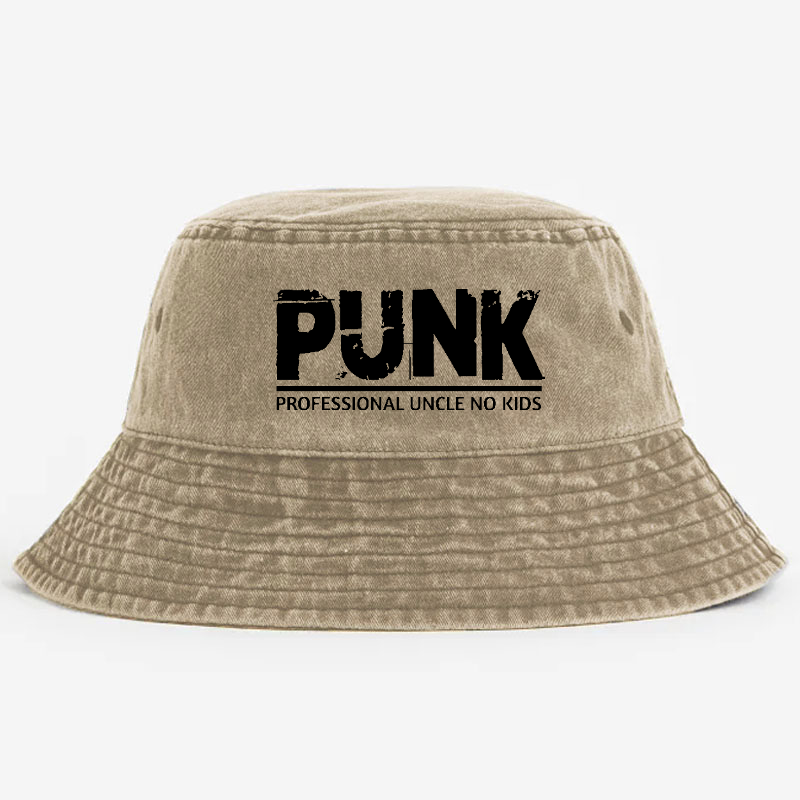 PUNK Professional Uncle No Kids Funny Family Bucket Hat