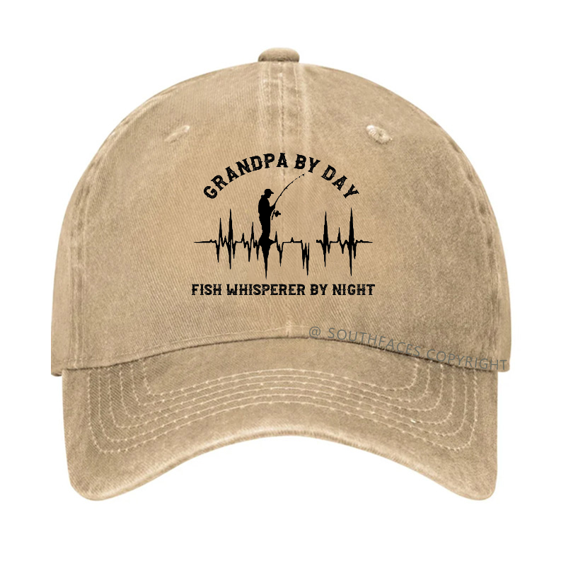 Grandpa By Day Fish Whisperer By Night Funny Hat
