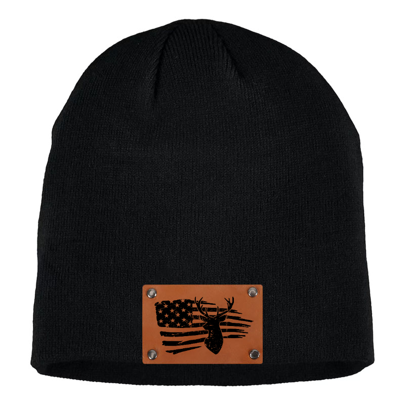 Hunting Deer America Flag Beanie