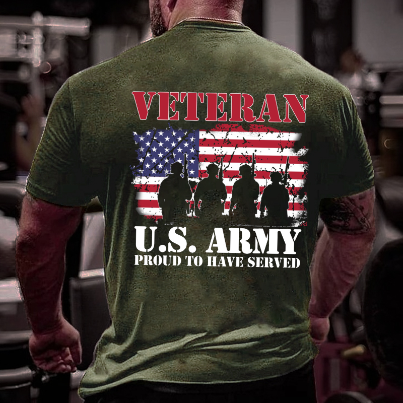 Veteran U.S. Army Proud To Have Served T-shirt