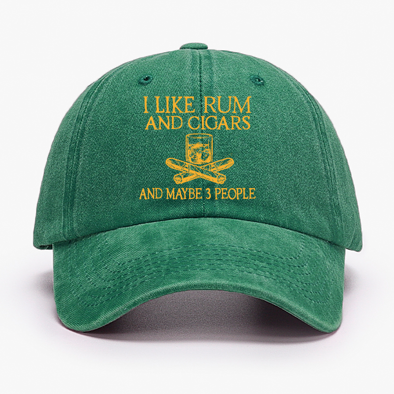 I Like Rum And Cigars And Maybe 3 People Hat