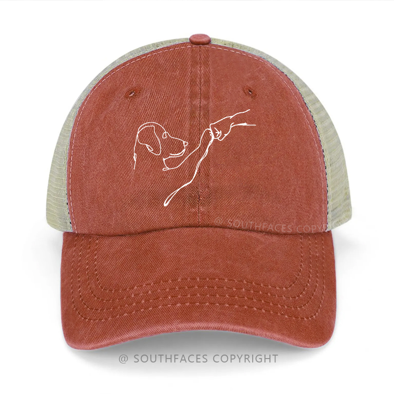 Puppy Fist Bump Trucker Cap