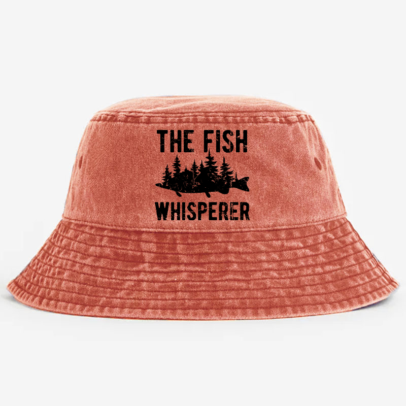 The Fish Whisperer Funny Fishing Bucket Hat
