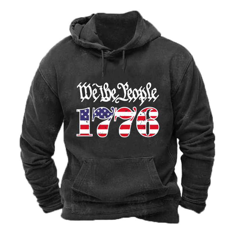 USA Flag 1776 We The People Hoodie