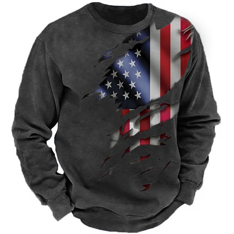 American Distressed Flag-The Best Gift For Patriots Sweatshirt