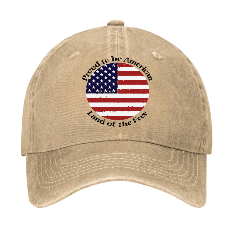 Men's Proud To Be American Land Of The Free Hat
