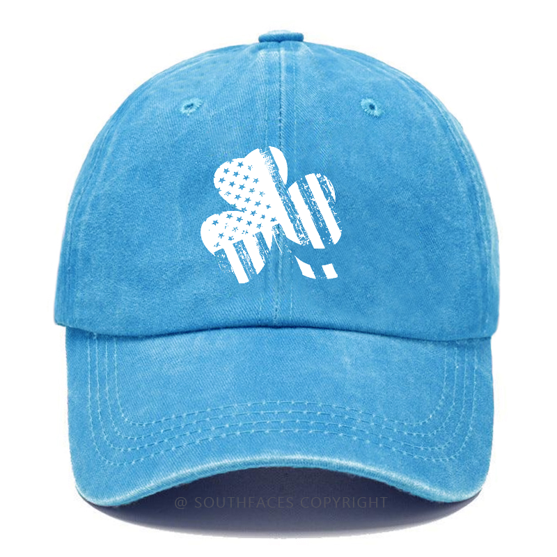 USA Flag Shamrock Print St. Patrick's Day Hats