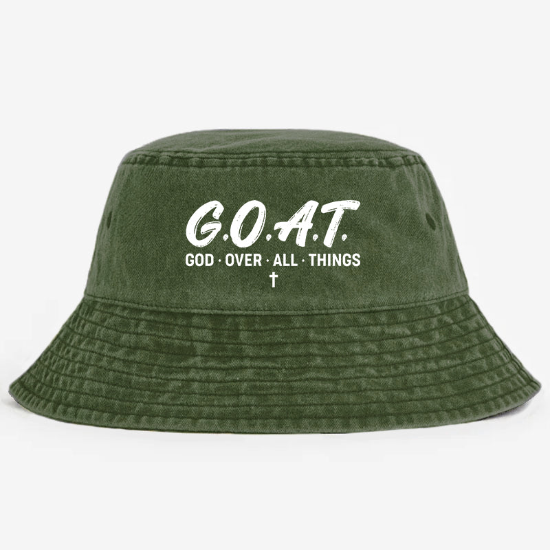 G.O.A.T.  God Over All Things Bucket Hat