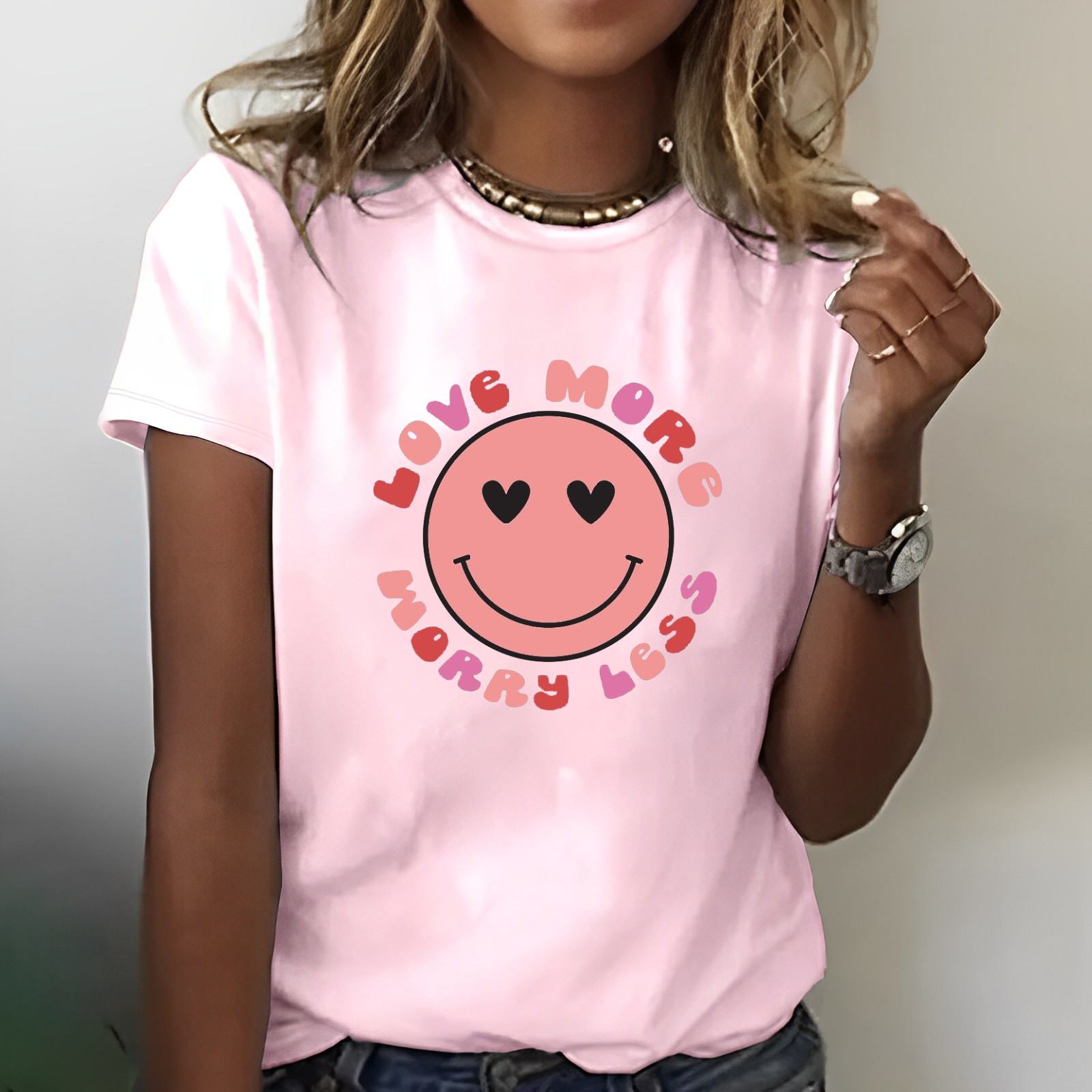Love More Worry Less Women T-shirt