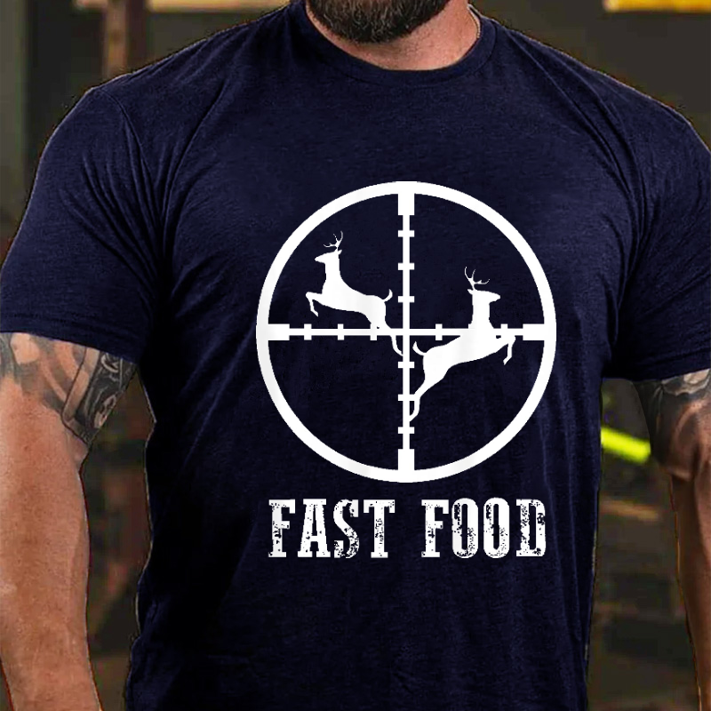 Fast-Food-Hirschjagd-Geschenk-T-Shirt