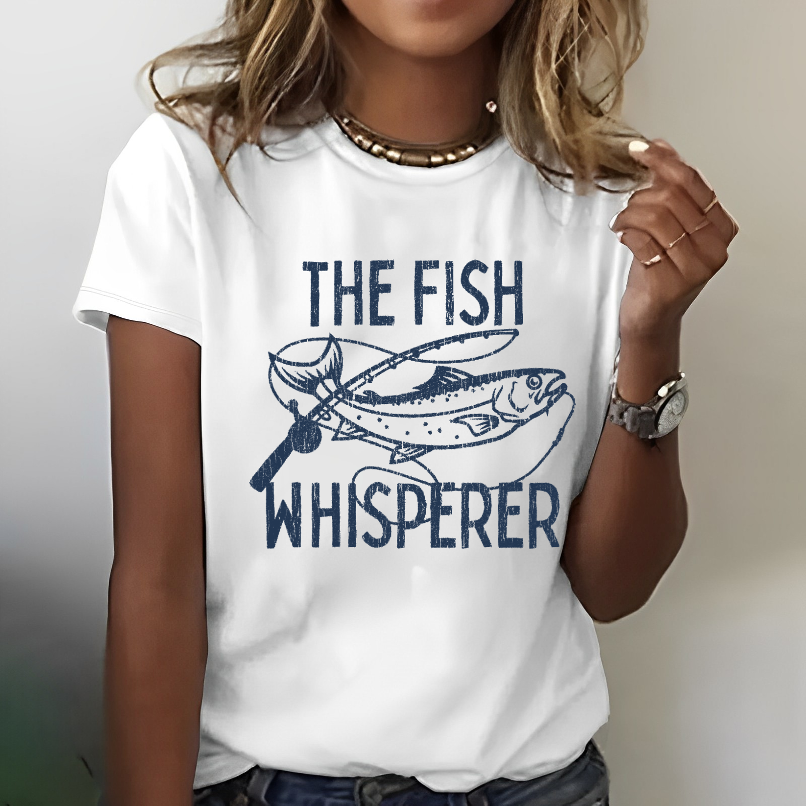 The Fish Whisperer Funny Fishing T-shirt
