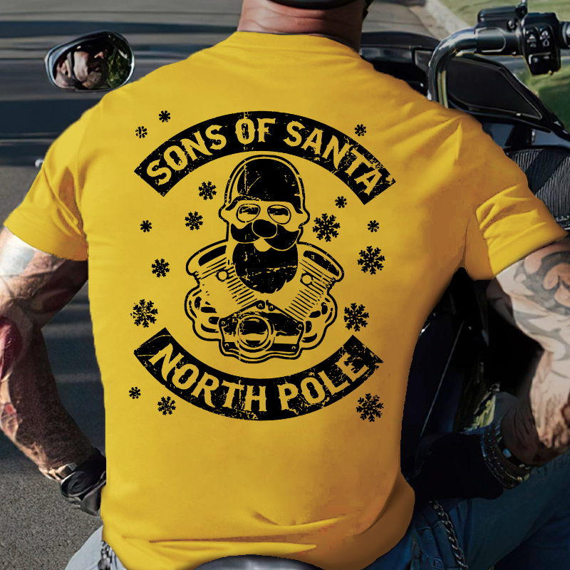 Sons of Santa North Pole Funny Christmas T-shirt