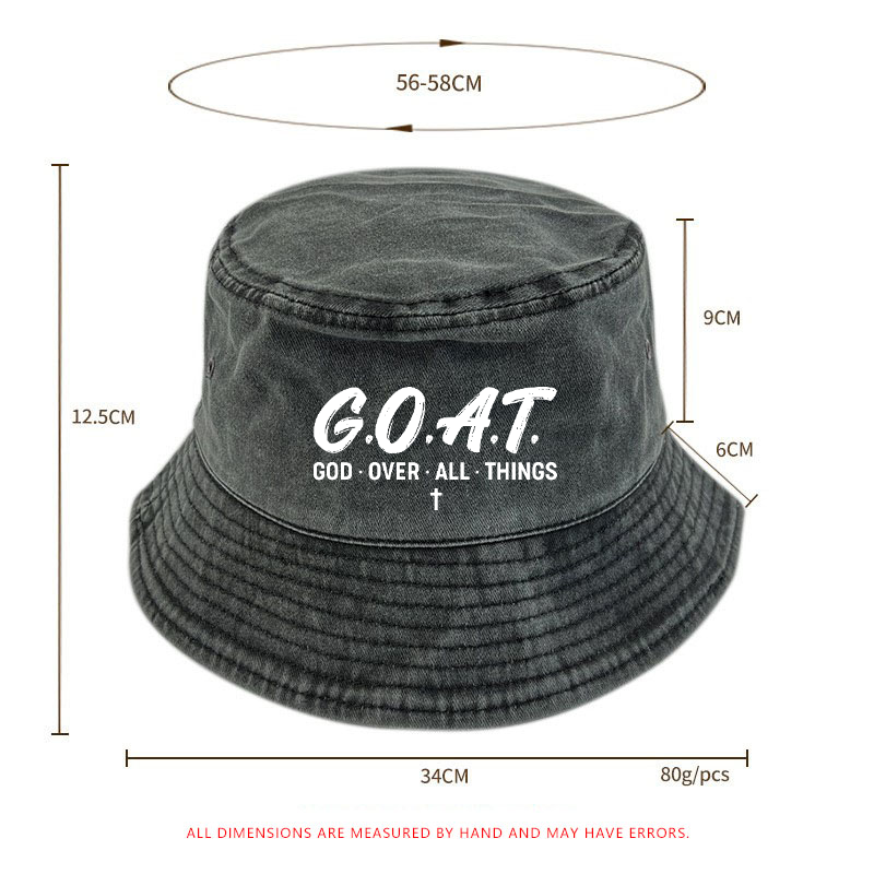 G.O.A.T.  God Over All Things Bucket Hat