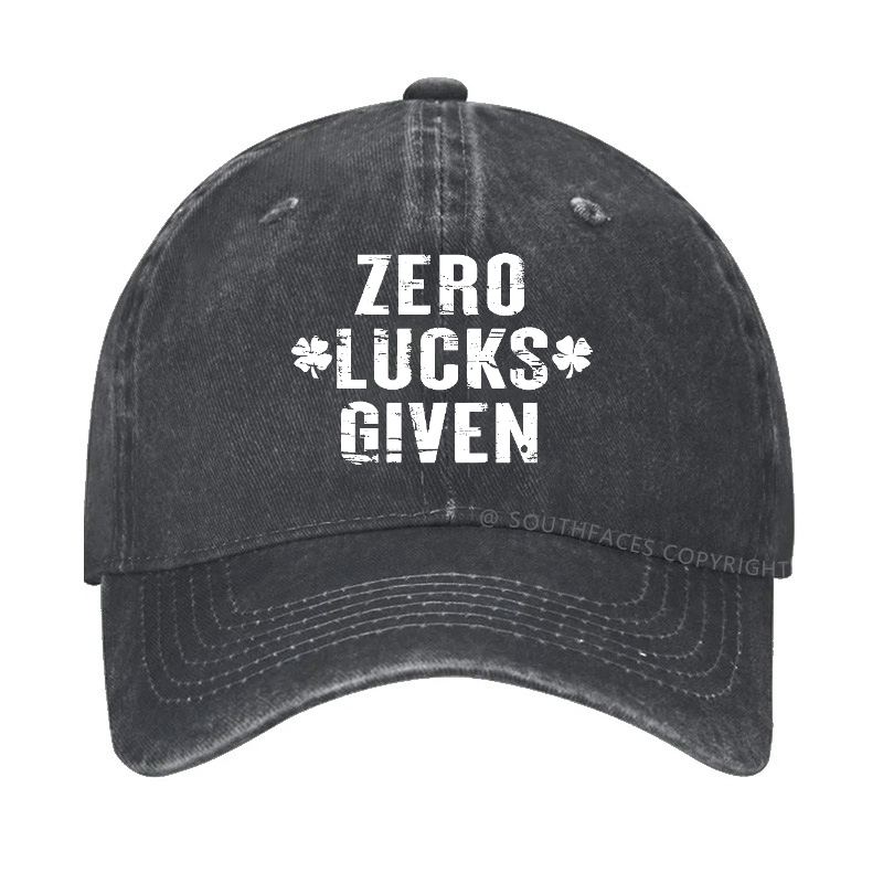 Zero Lucks Given Funny St. Patrick's Day Hat